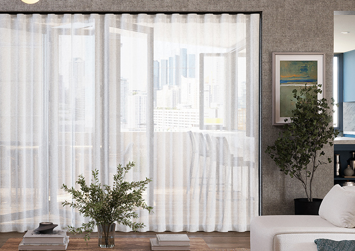 Kalahari Voile, Pure White - Made to Measure Curtains - Image 7